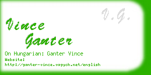 vince ganter business card